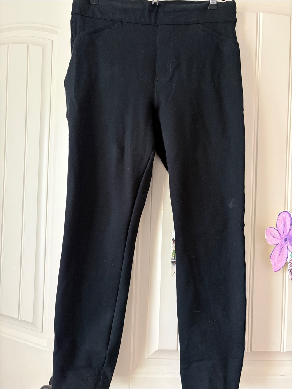 SPANX Black Pull-On Stretch Leggings